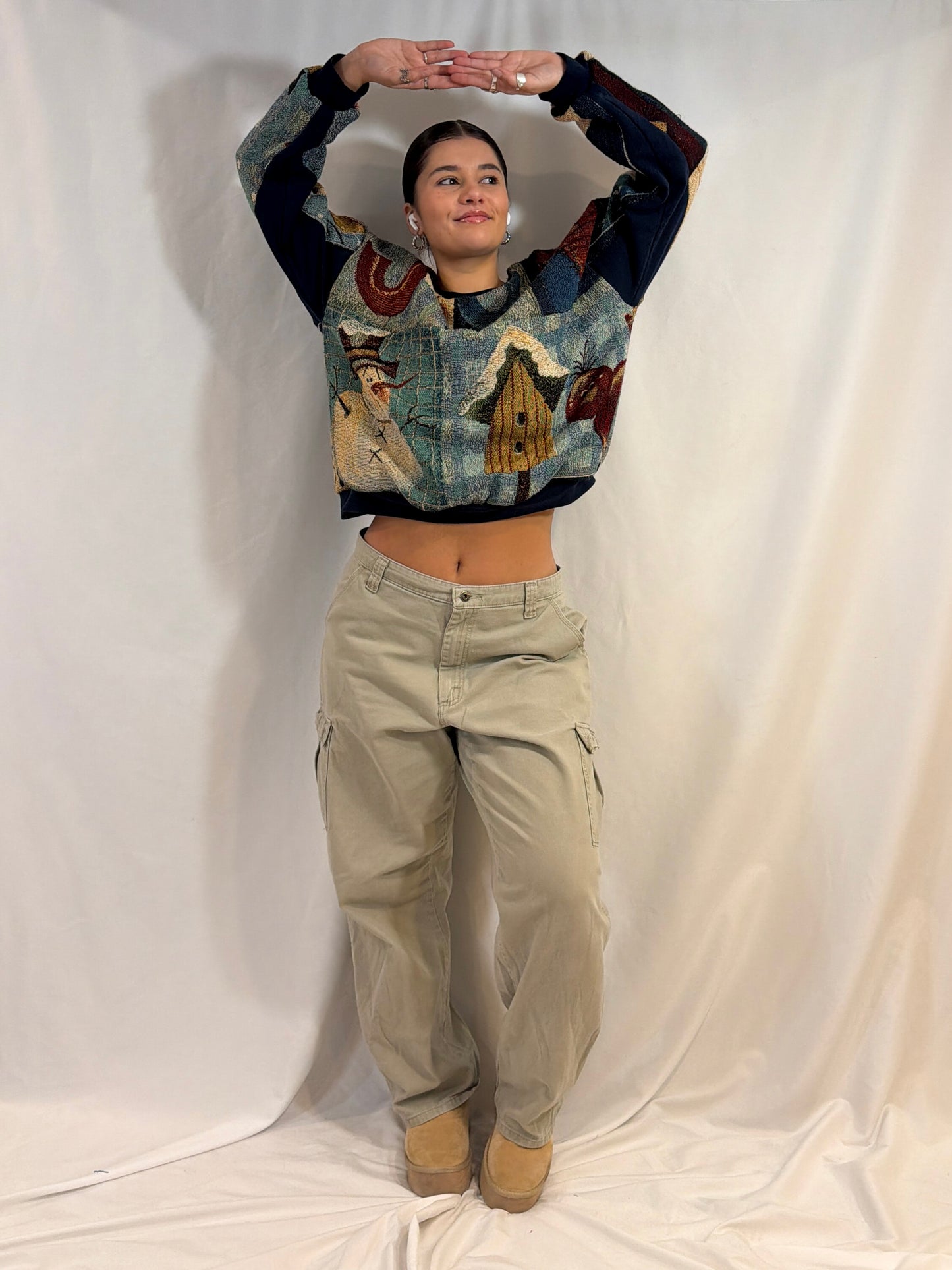 Cropped Christmas Crewneck