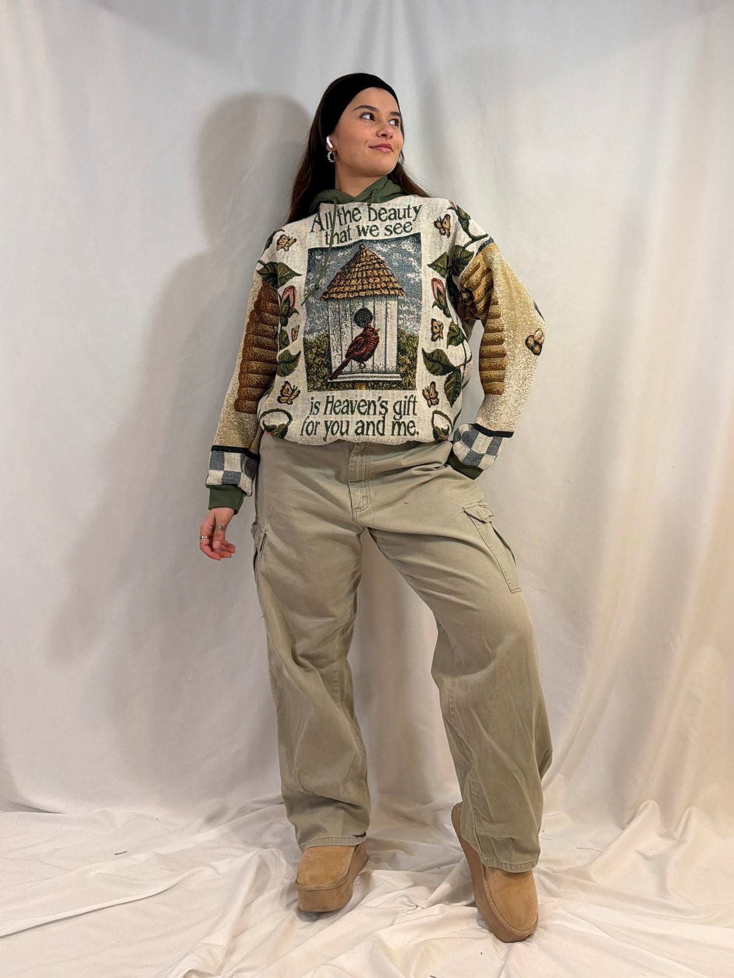 Green Bird House Hoodie