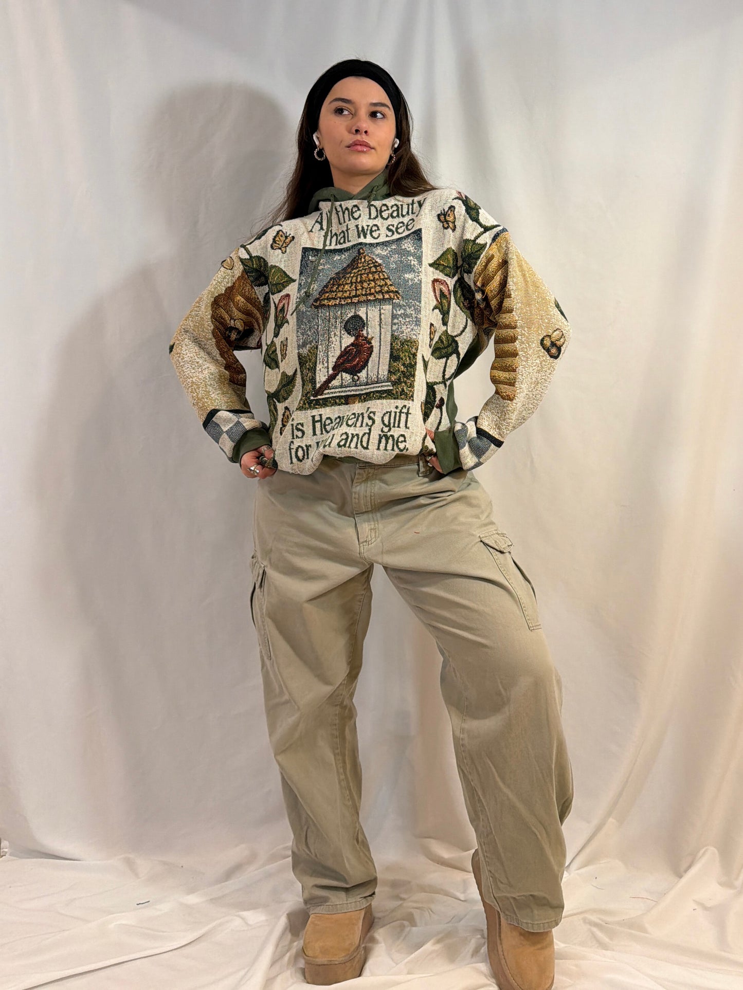 Green Bird House Hoodie