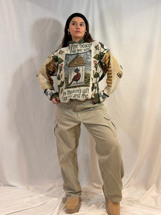 Green Bird House Hoodie