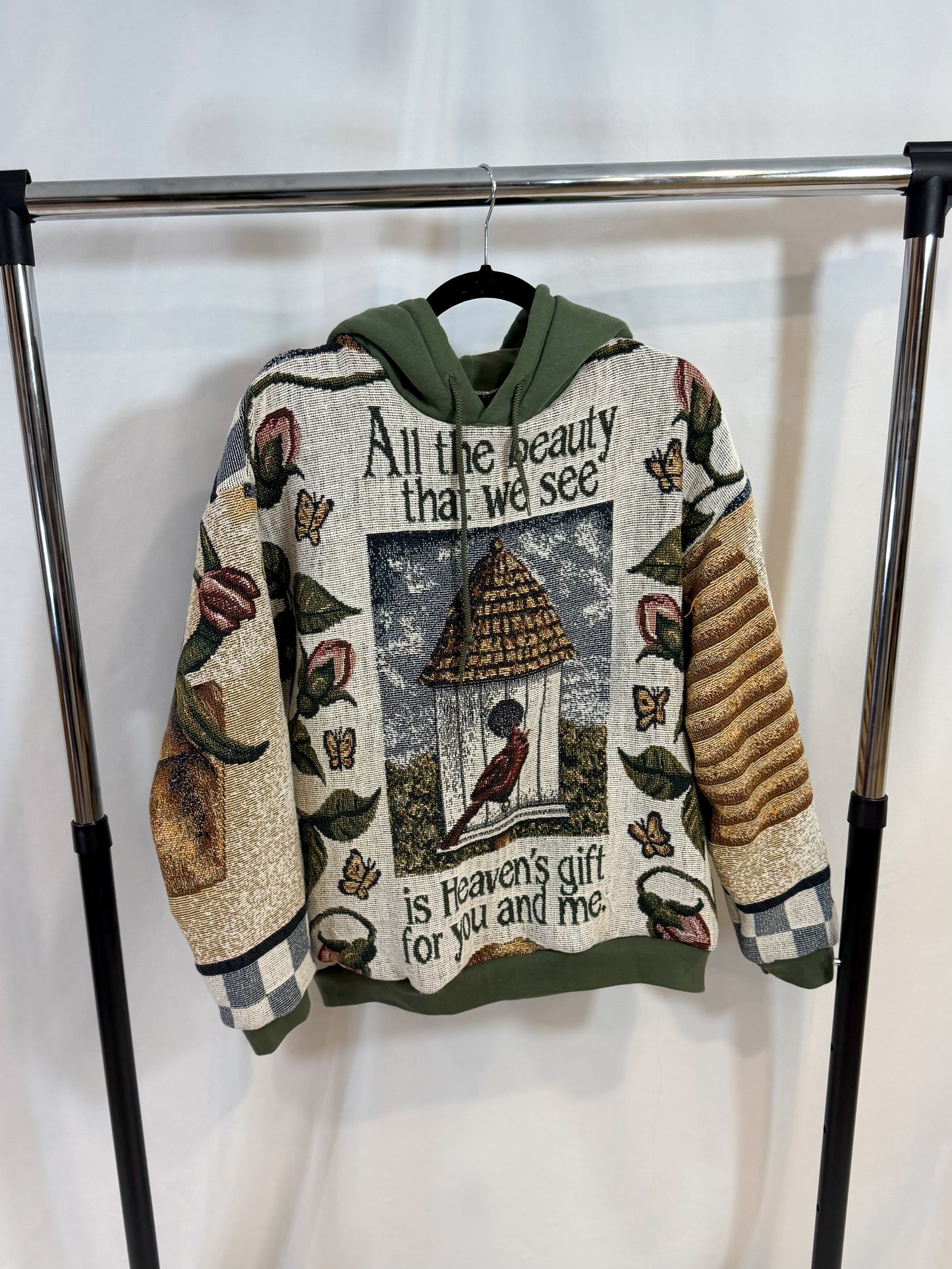 Green Bird House Hoodie